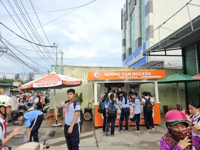 Hình ảnh kinh doanh các mô hình cafe nhượng quyền Hương Cao Nguyên