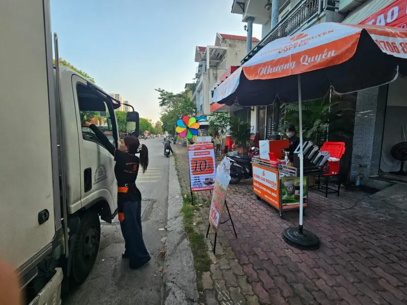 Hình ảnh kinh doanh các mô hình cafe nhượng quyền Hương Cao Nguyên