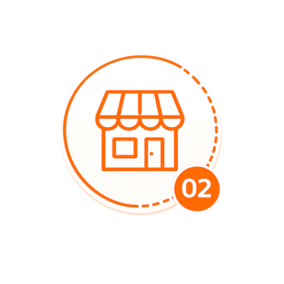 Icon biểu tượng cửa hàng mặt bằng nhỏ Hương Cao Nguyên
