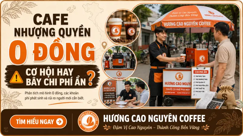 Cafe Nhượng Quyền 0 Đồng: Cơ Hội Hay Bẫy Chi Phí Ẩn?