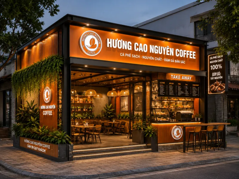 hinh mo phong mo hinh quan cafe 50m2 150m2 huong cao nguyen coffee 03