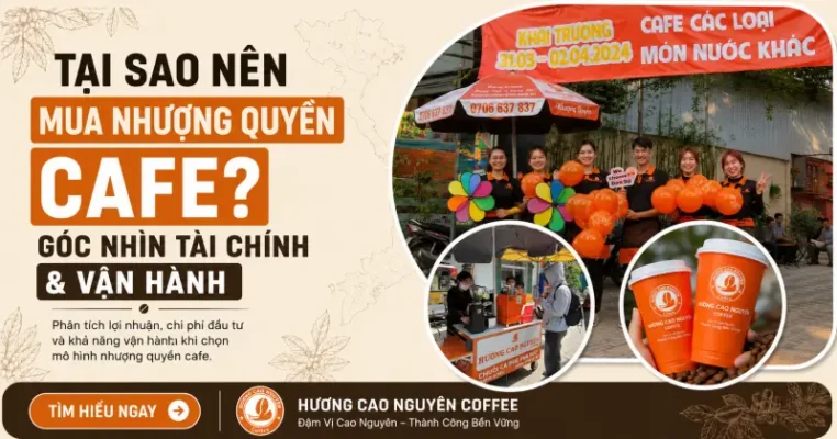 Tại Sao Nên Mua Nhượng Quyền Cafe? Góc Nhìn Tài Chính & Vận Hành