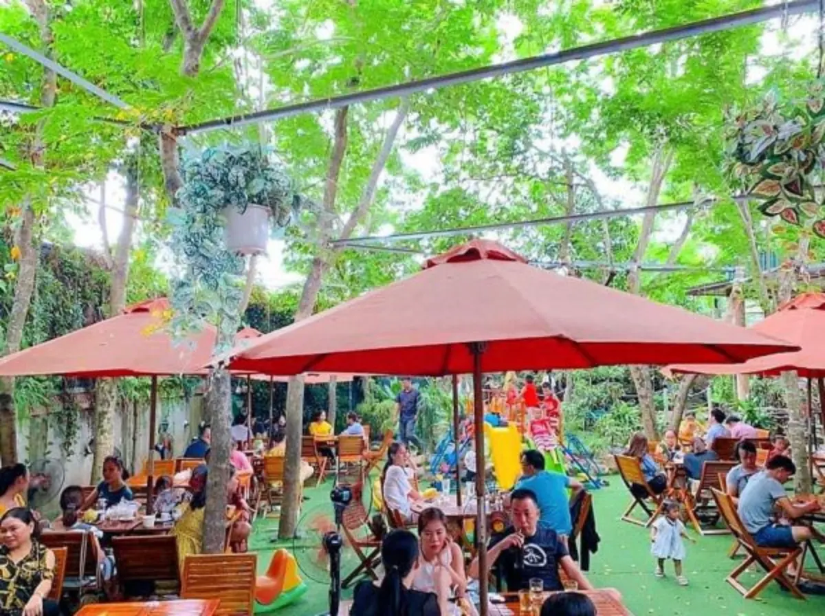 Mô hình cafe sân vườn Kết hợp khu vui chơi trẻ em