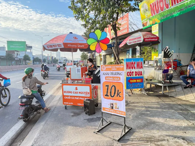 Gói nhượng quyền xe cafe pha máy 38 triệu - Mô hình cao cấp trọn gói