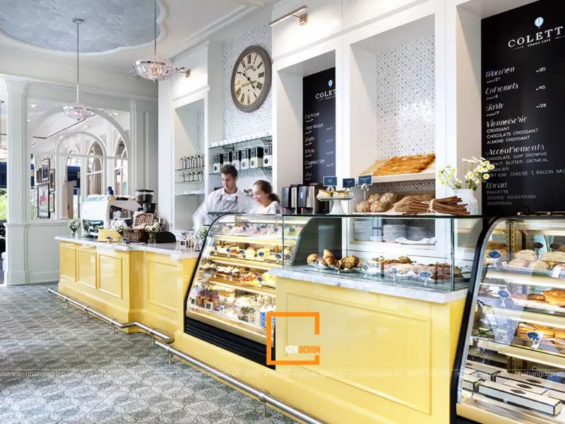 Mô hình kết hợp cafe & bánh ngọt / đồ ăn nhẹ tiện lợi
